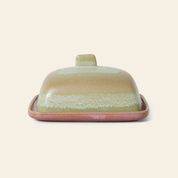 HKLIVING 70s Ceramics Butter Dish Skyline