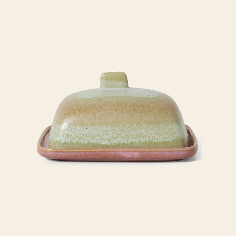 HKLIVING 70s Ceramics: Butter Dish - Skyline