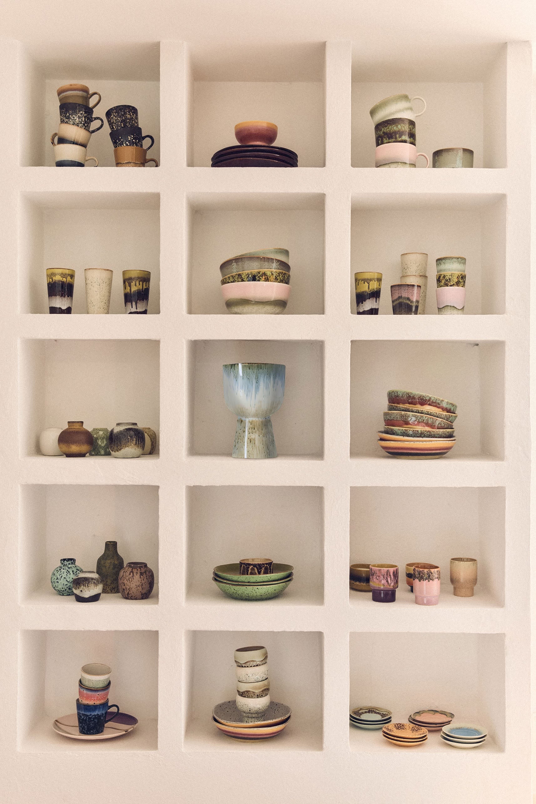 HKLIVING 70s Ceramics Coffee Mugs Set of 4 Serendipity