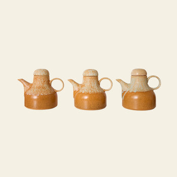 HKLIVING 70s Ceramics Coffee Pot Dunes
