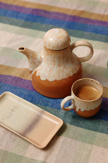 HKLIVING 70s Ceramics Coffee Pot Dunes