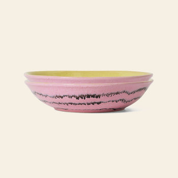 HKLIVING 70s Ceramics Curry Bowls Set of 2 Bubble