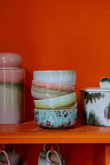 HKLIVING 70s Ceramics Dessert Bowls Set of 4 Impression