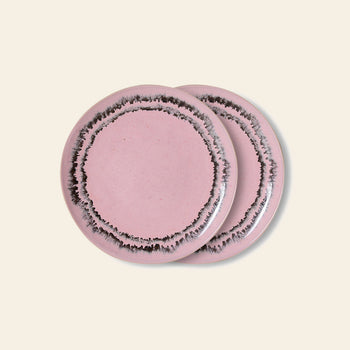 HKLIVING 70s Ceramics Dessert Plates Set of 2 Bubble