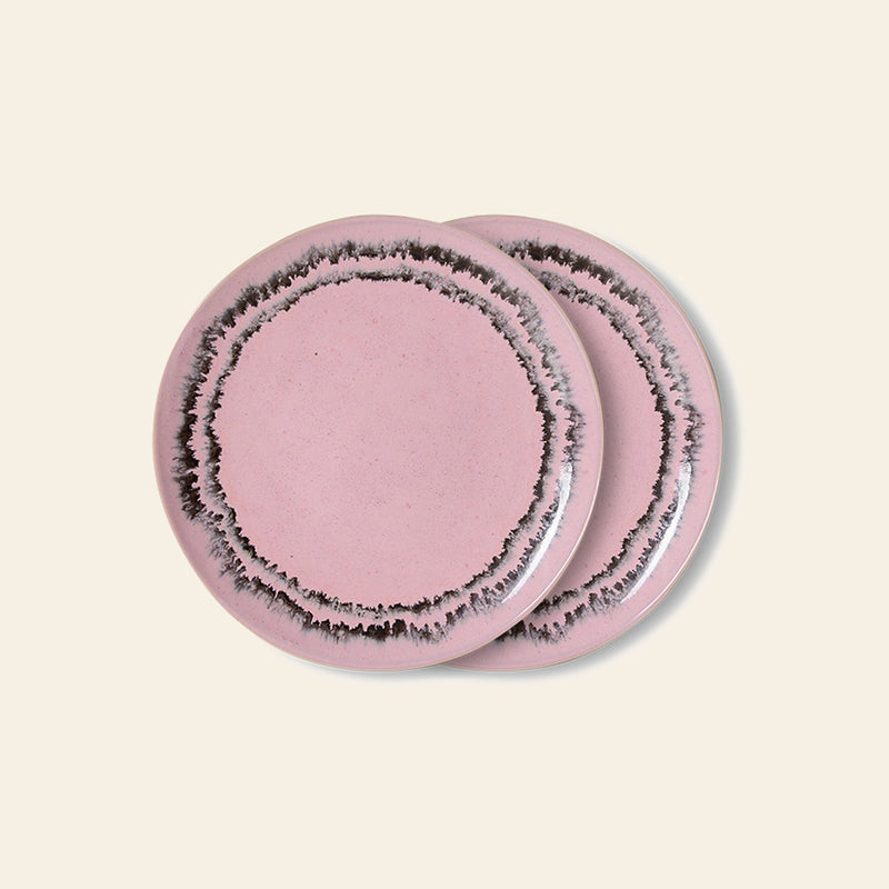 HKLIVING 70s Ceramics: Dessert Plates, Set of 2