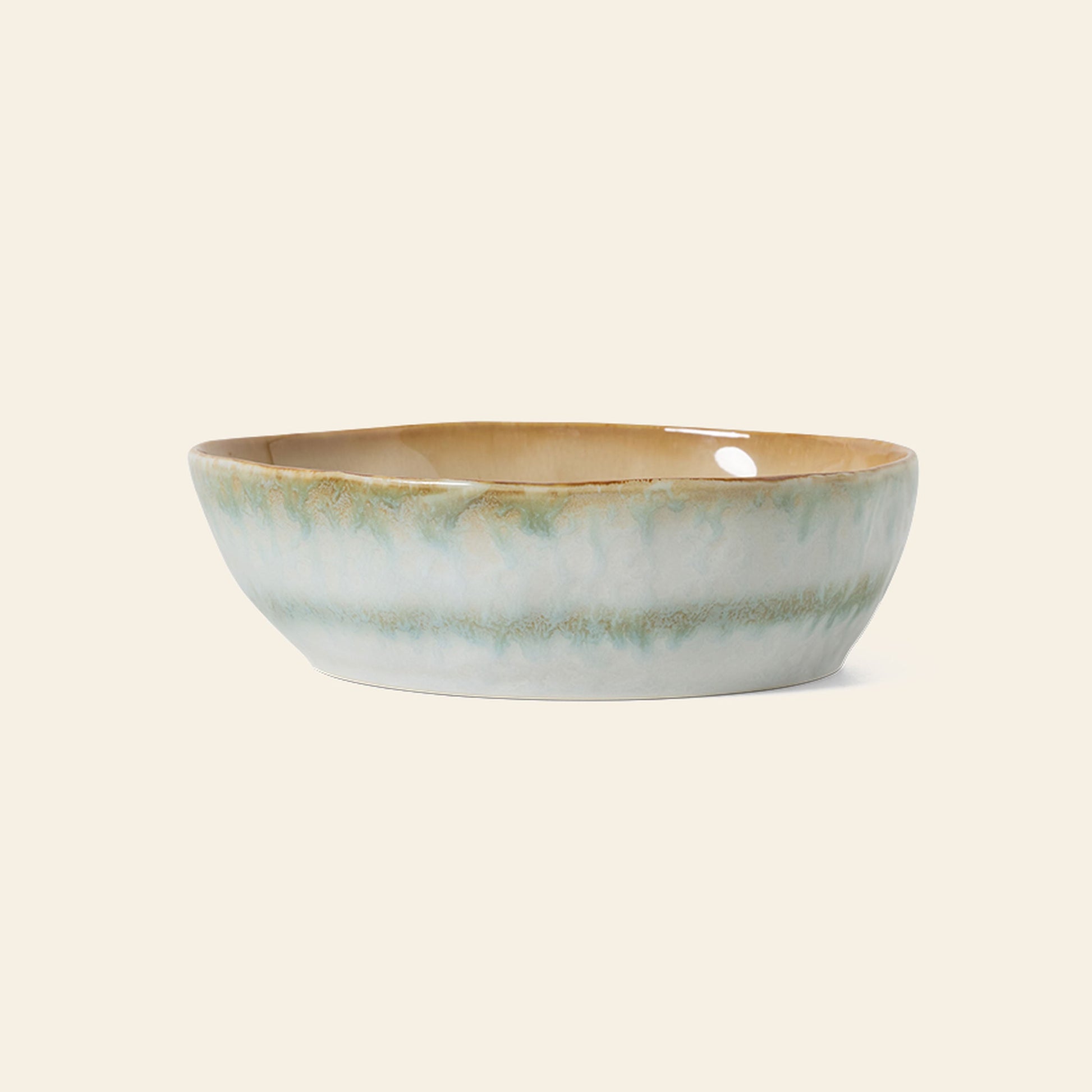 HKLIVING 70s Ceramics Pasta Bowls Set of 2 Petal