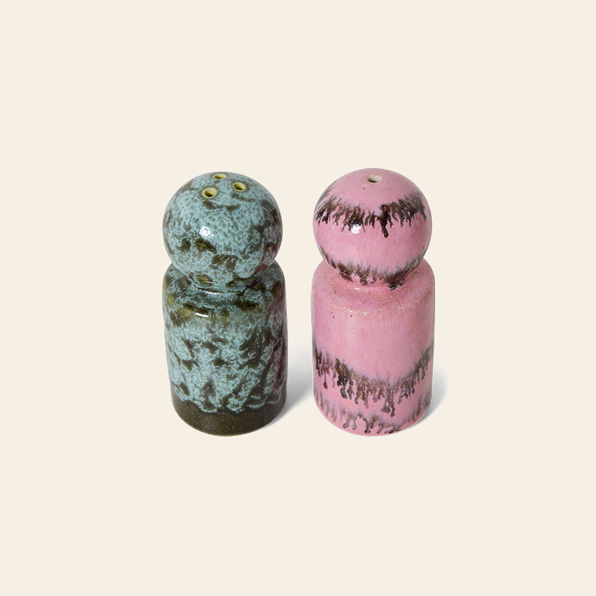 HKLIVING 70s Ceramics Pepper & Salt Jar Baroque