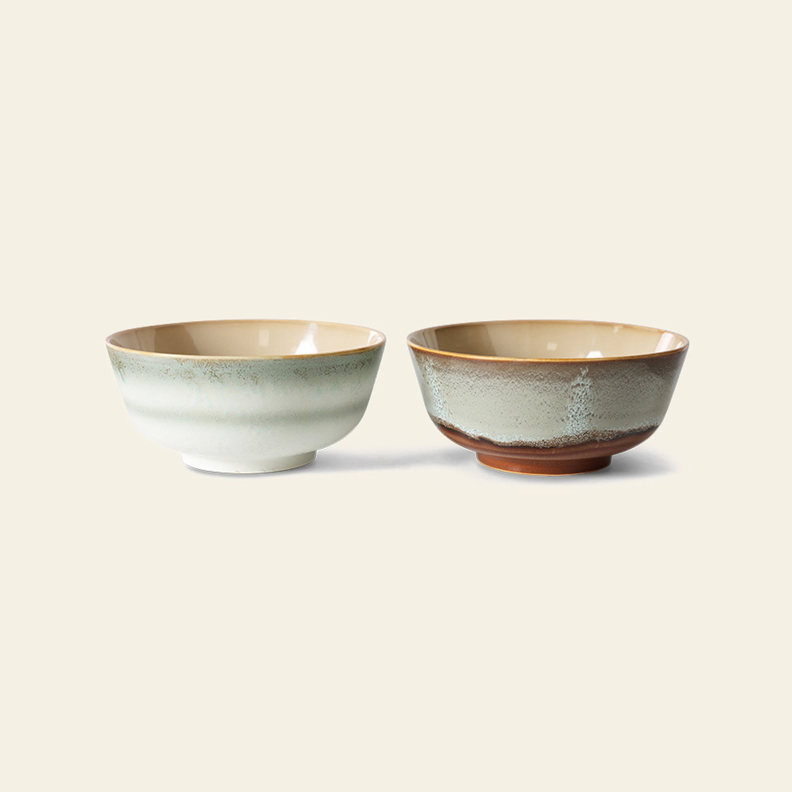 HKLIVING 70s Ceramics: Ramen Bowls, Set of 2 - Verge