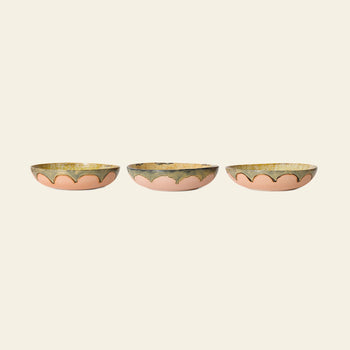 HKLIVING 70s Ceramics Salad Bowl Sunflower
