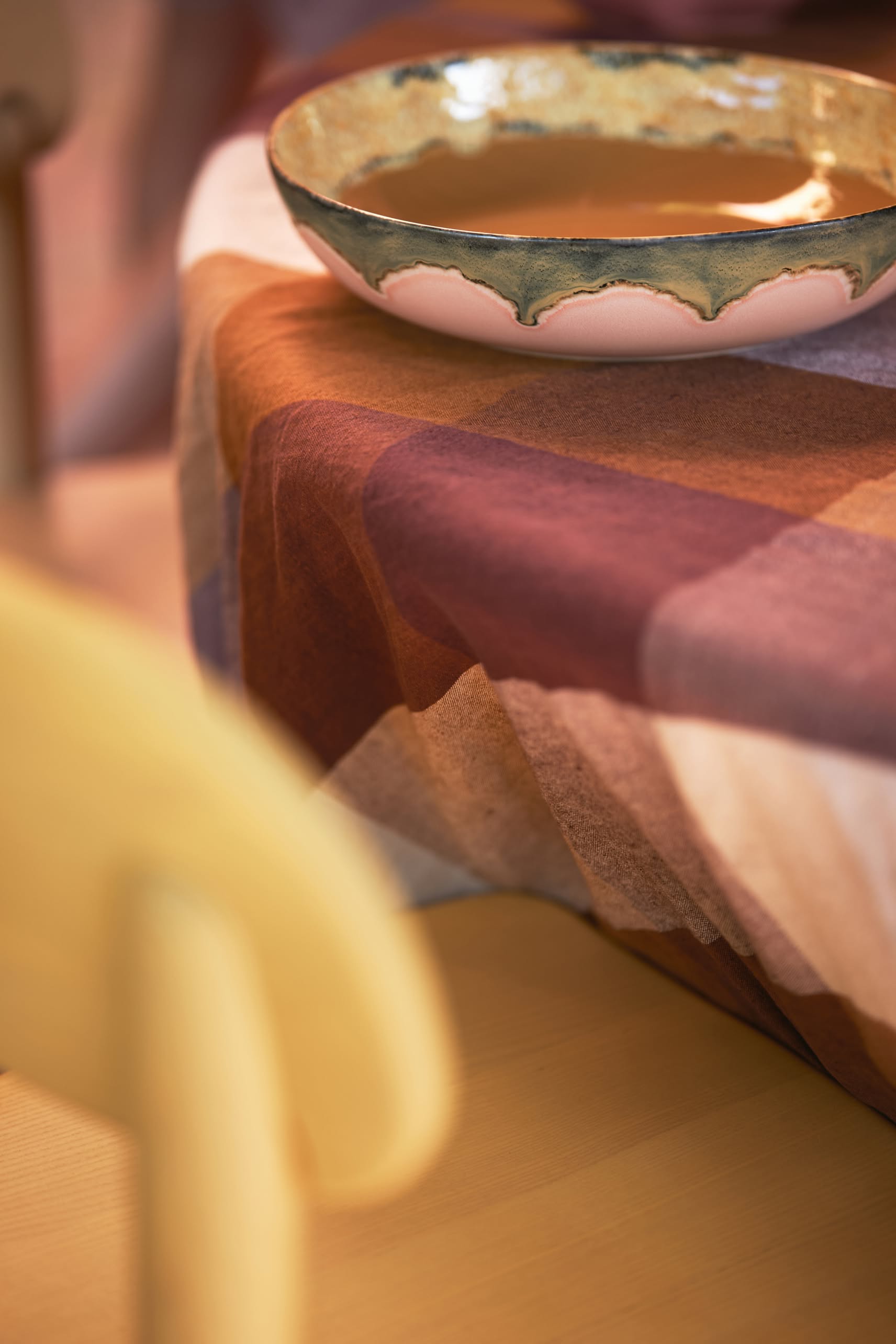 HKLIVING 70s Ceramics Salad Bowl Sunflower