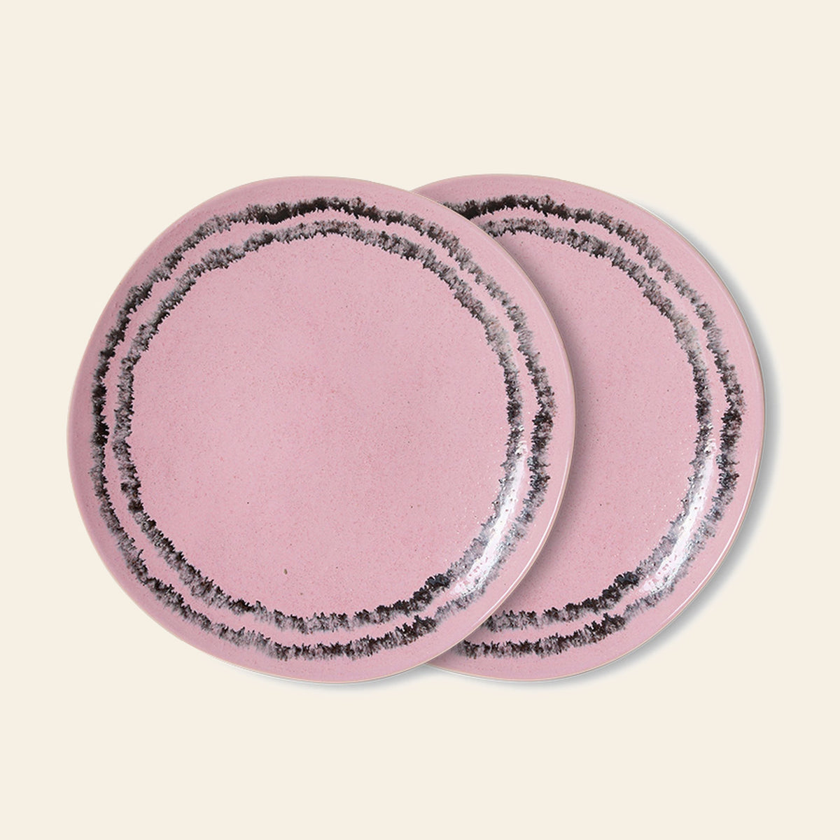 HKLIVING 70s Ceramics Side Plates Set of 2 Bubble