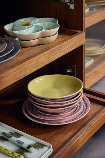 HKLIVING 70s Ceramics Side Plates Set of 2 Bubble