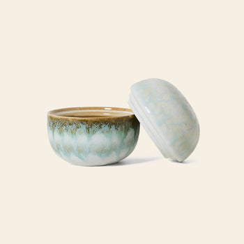 HKLIVING 70s Ceramics Sugar Pot Petal