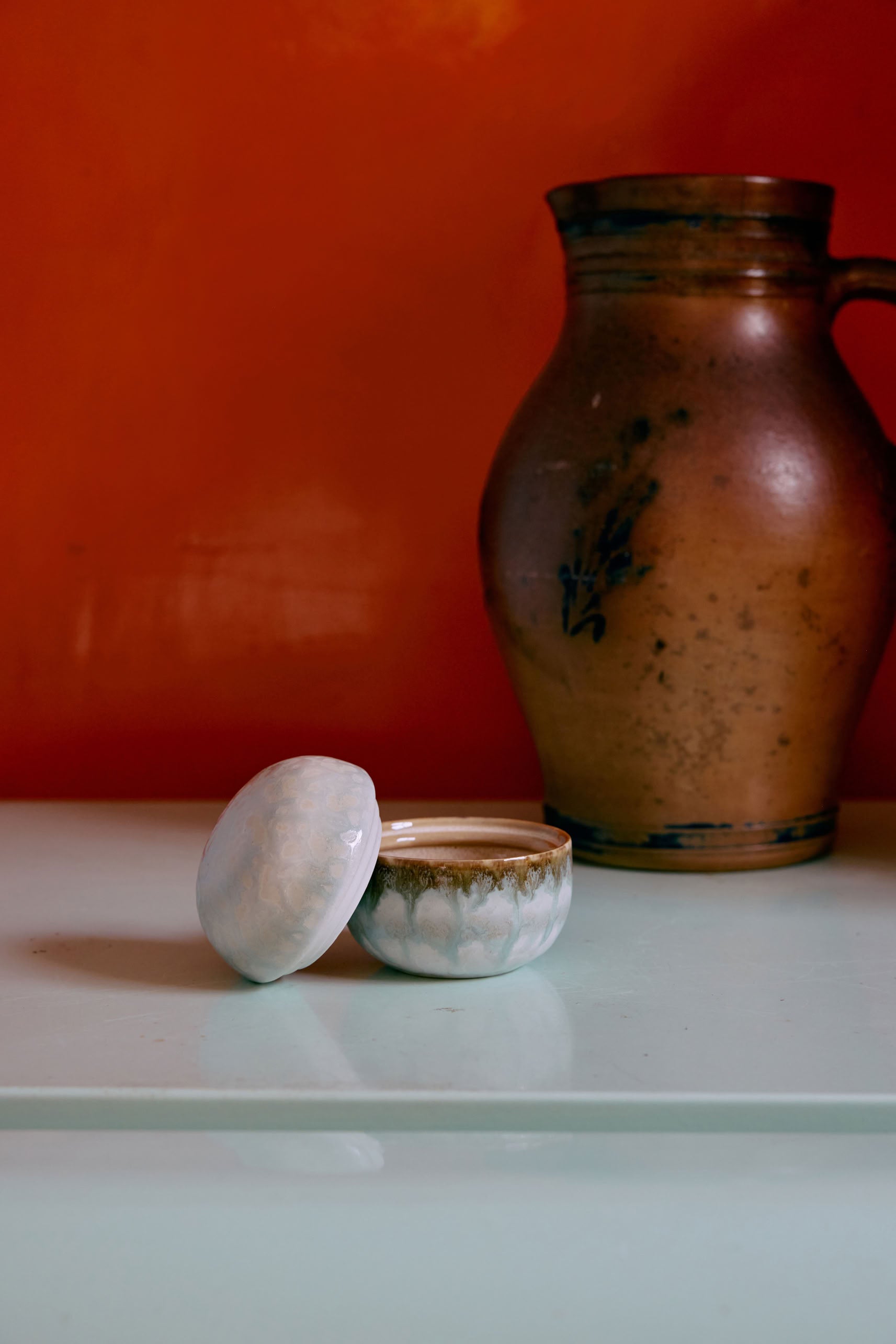 HKLIVING 70s Ceramics Sugar Pot Petal