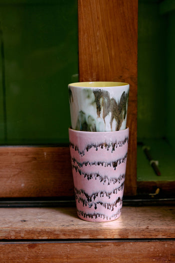 HKLIVING 70s Ceramics Tea Mugs Set of 2 Baroque
