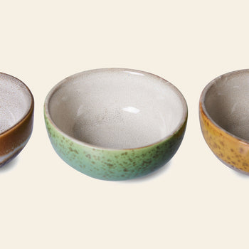HKLIVING 70s Ceramics XS Bowls Set of 4 Castor