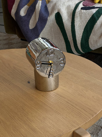 HKLIVING Retro Ceramic Clock Chrome