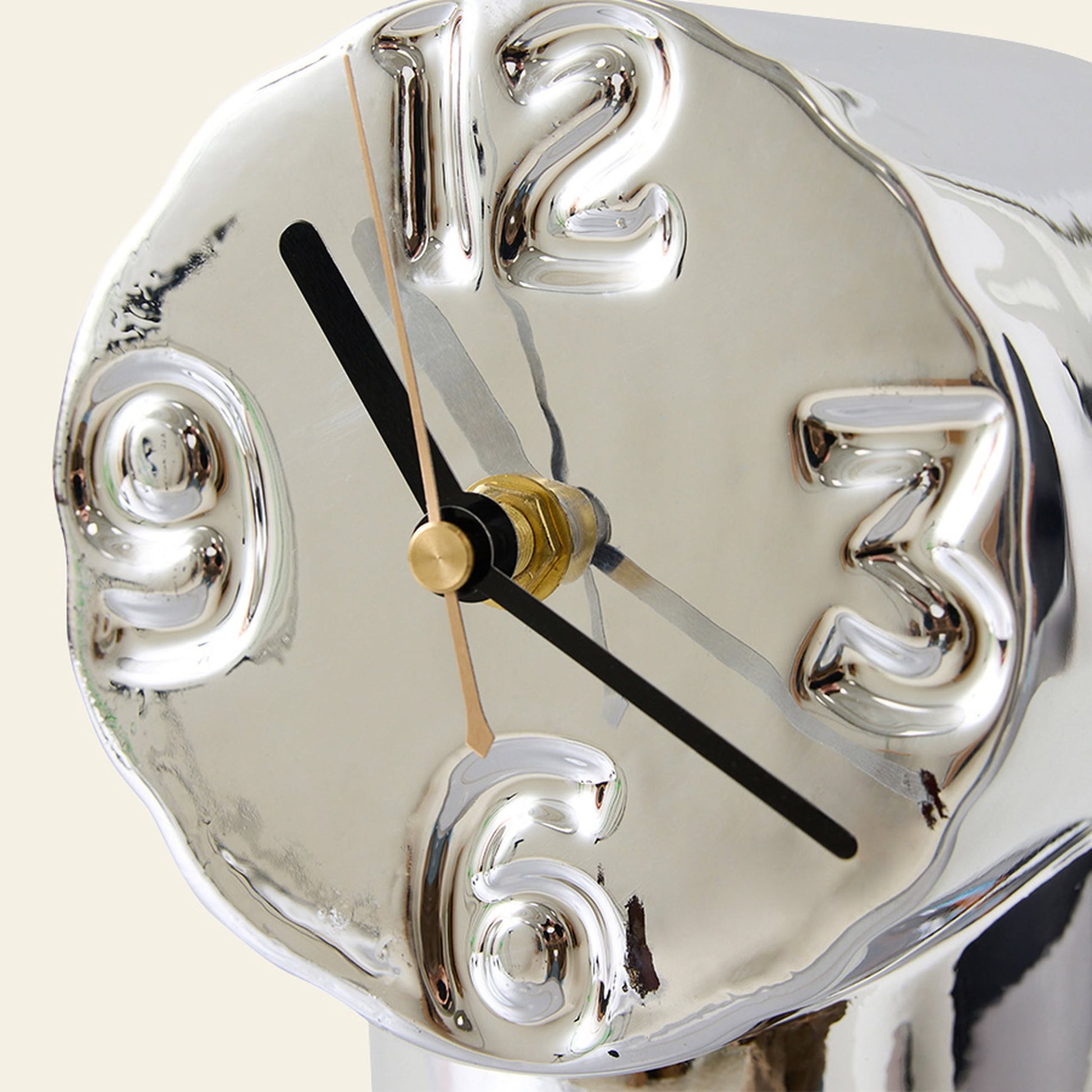 HKLIVING Retro Ceramic Clock Chrome