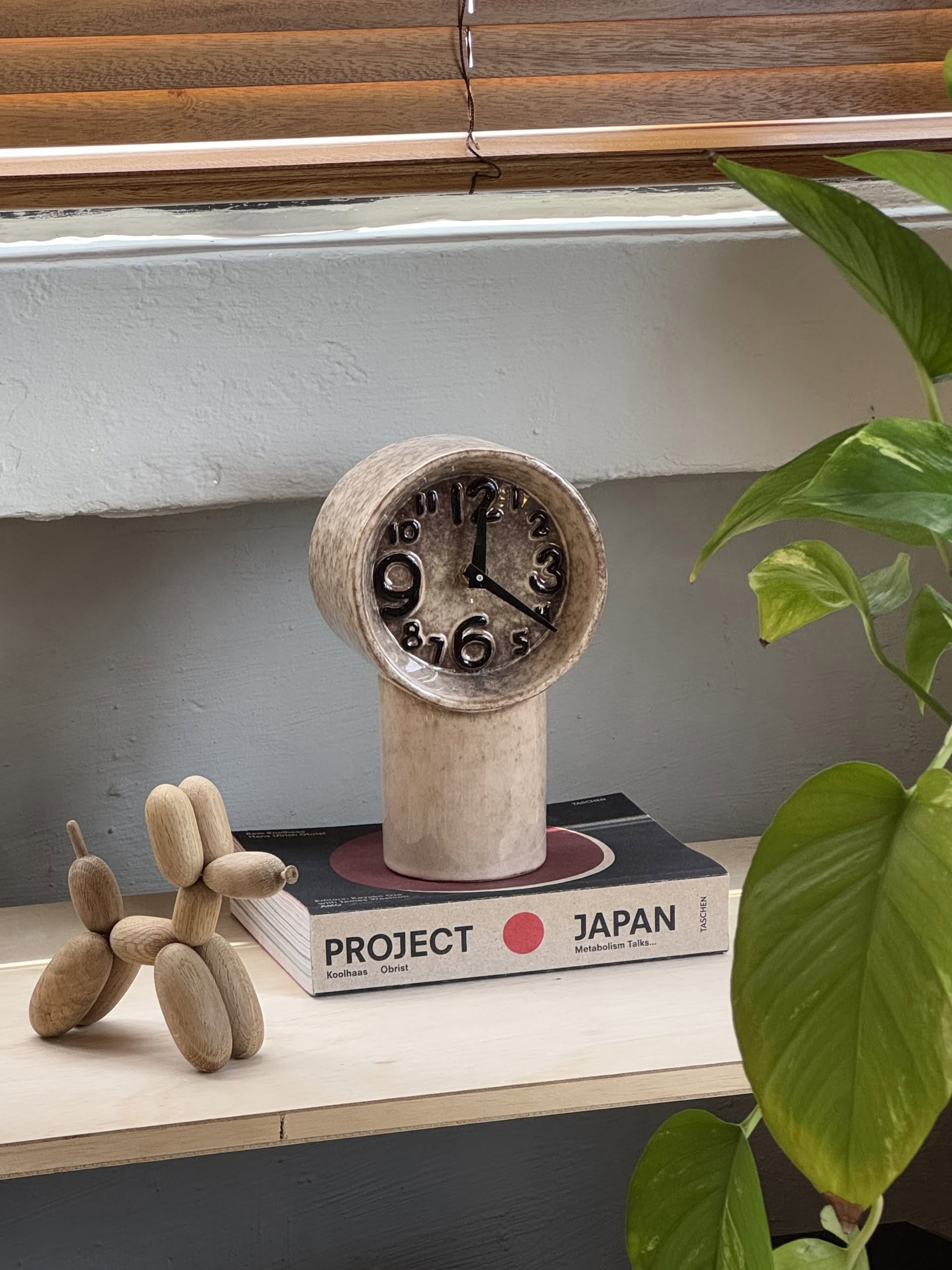 HKLIVING Retro Ceramic Clock - Cream