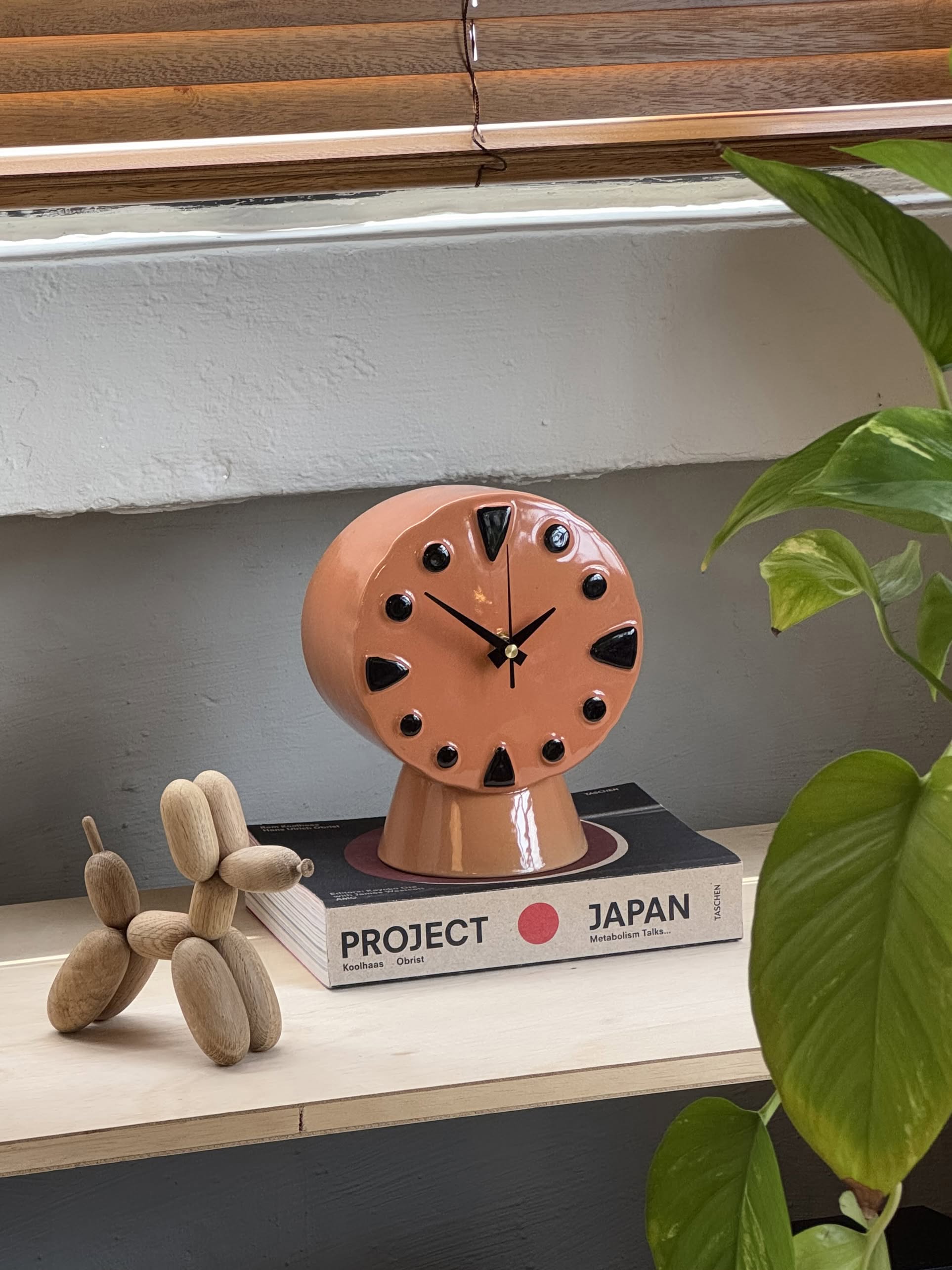 HKLIVING Retro Ceramic Clock - Peach