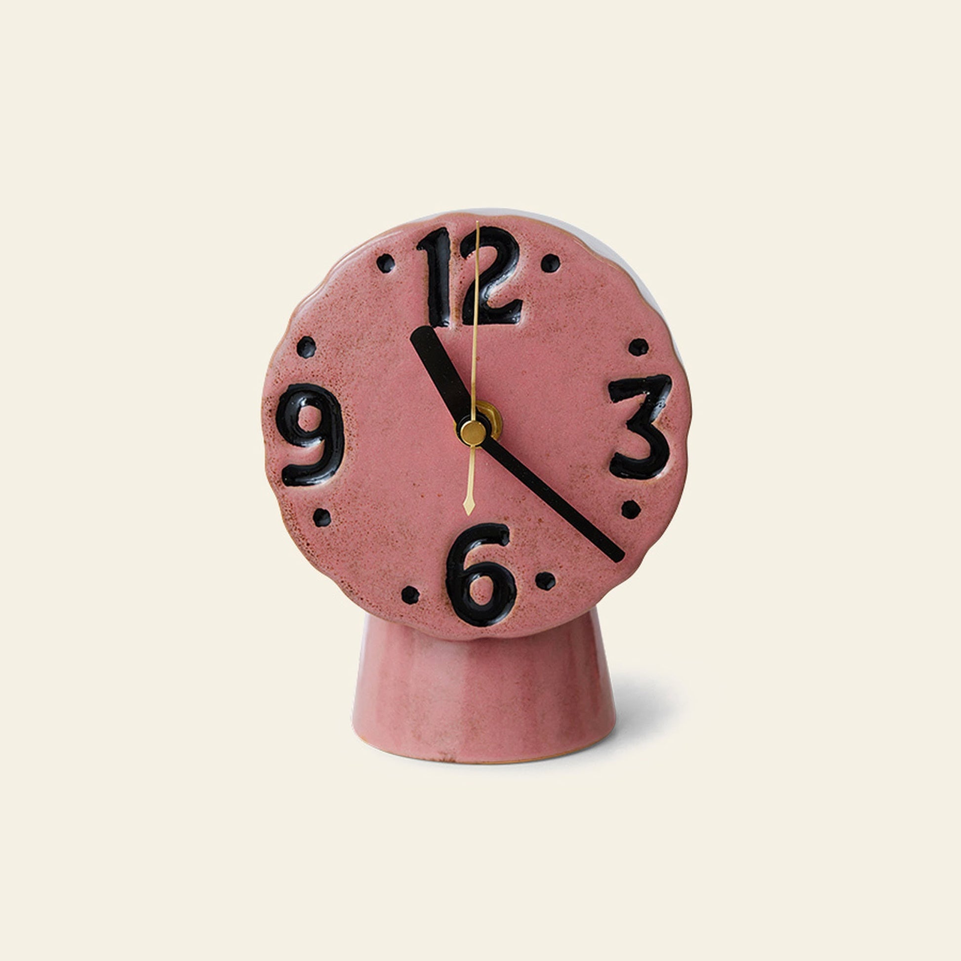 HKLIVING Retro Ceramic Clock Pink