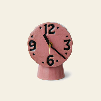 HKLIVING Retro Ceramic Clock Pink
