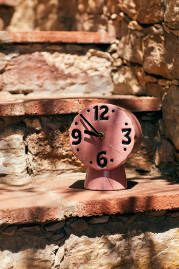 HKLIVING Retro Ceramic Clock Pink