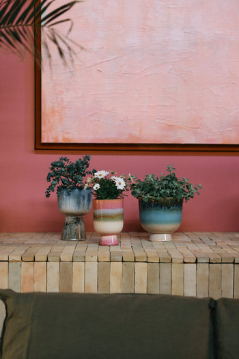 HKLIVING Retro Flower Pot Lagoon