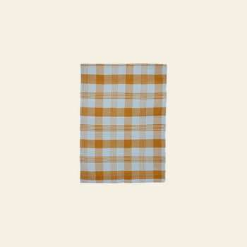 HKLIVING Vida Check Tea Towel - Amber/Blue