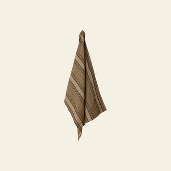 HKLIVING Vida Striped Tea Towel - Sand/Cream