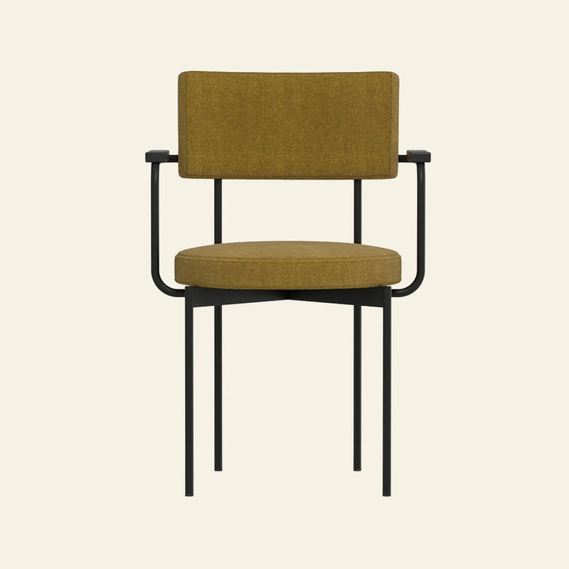 HKLIVING Dining Armchair, Main Line Flax, Black