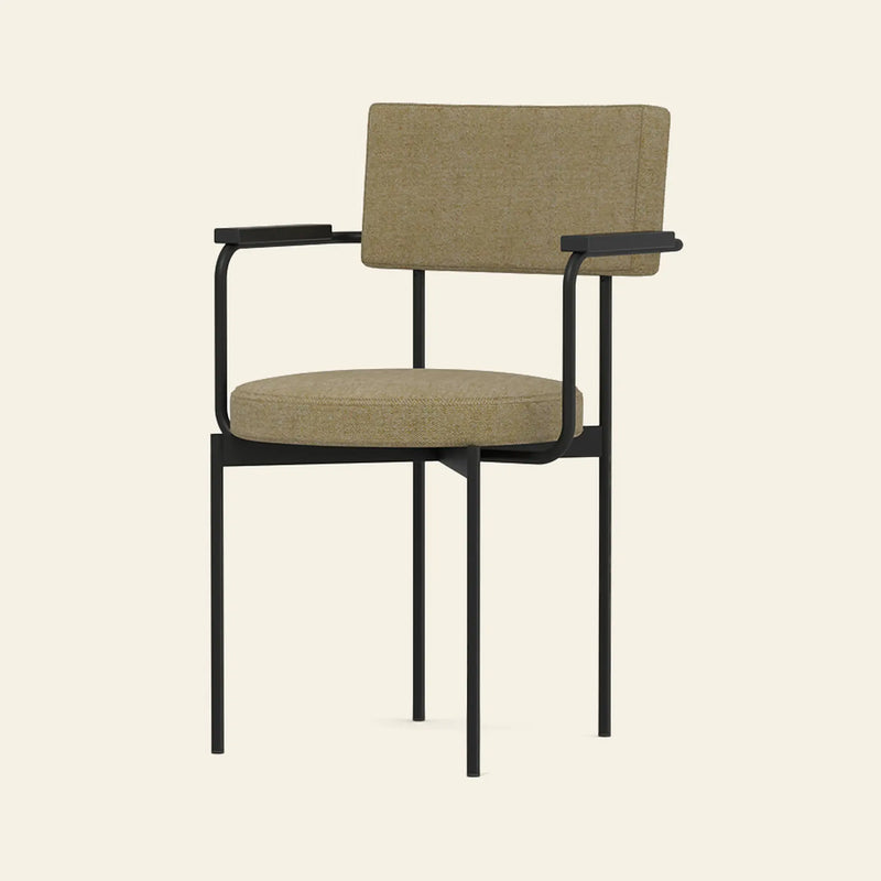 HKLIVING Dining Armchair, Main Line Flax, Black