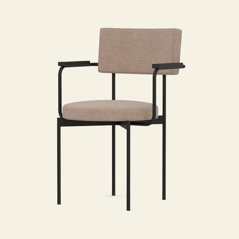 HKLIVING Dining Armchair, Main Line Flax, Black