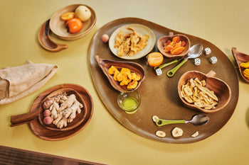 HKliving Acacia Platter L Natural