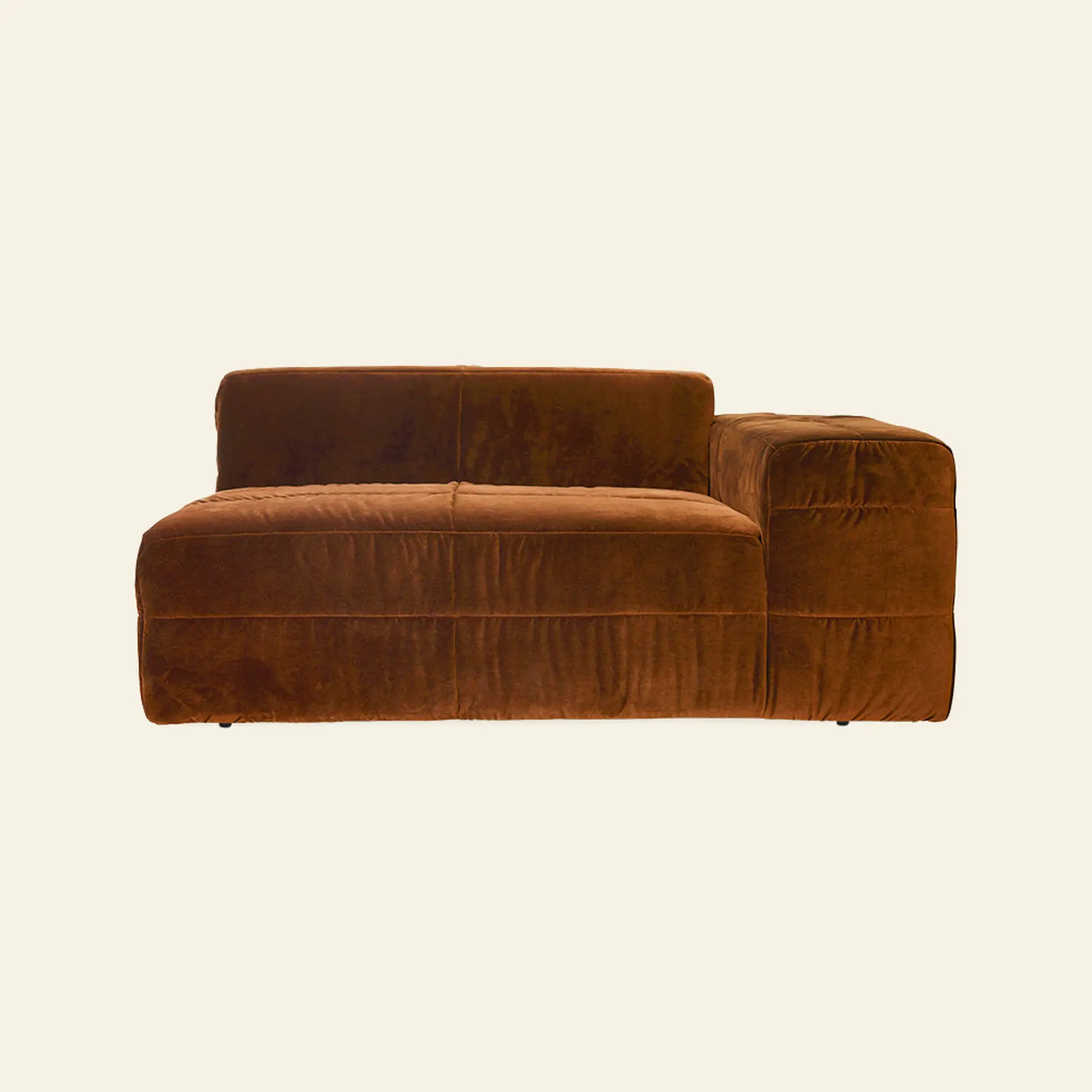 Hkliving Brut Sofa Right Royal Velvet Caramel