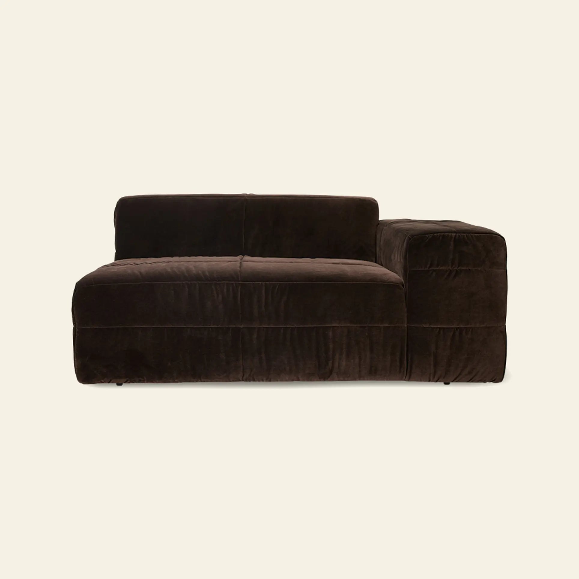 Hkliving Brut Sofa Right Royal Velvet Espresso