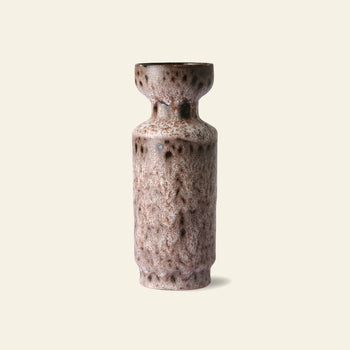 HKliving Ceramic Retro Vase Lava Brown