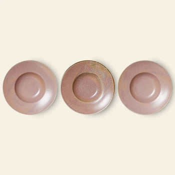 Hkliving Chef Ceramics Pasta Plate Rustic Pink