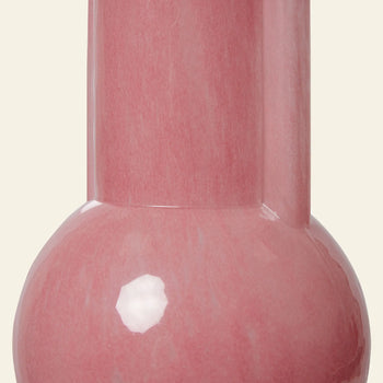 HKliving Glass Vase Flamingo Pink Pink Milky