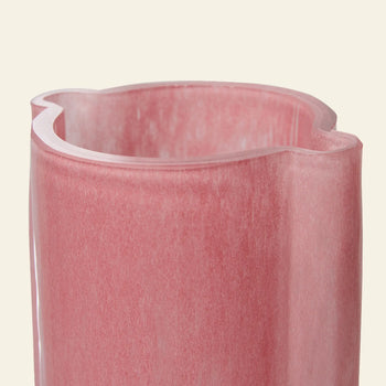 HKliving Glass Vase Flamingo Pink Pink Milky