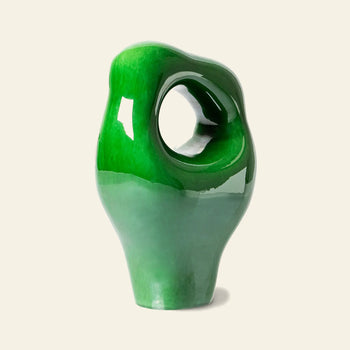 HKliving HK Objects Ceramic Sculpture Glossy Green