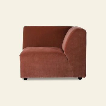 Hkliving Jax Couch Right End Royal Velvet Magnolia