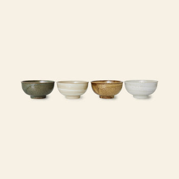 HKliving Kyoto Ceramics: Japanese Noodle Bowls, Set of 4