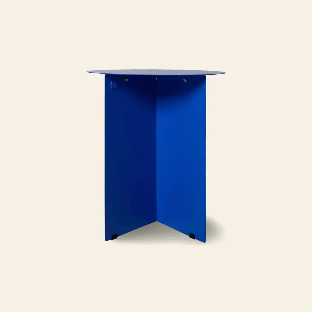 Hkliving Metal Side Table Round Cobalt