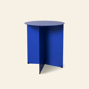 Hkliving Metal Side Table Round Cobalt