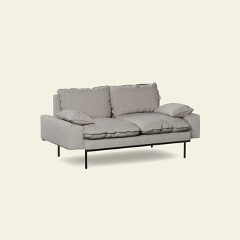 Hkliving Retro Sofa 2 Seats Sneak Light Grey