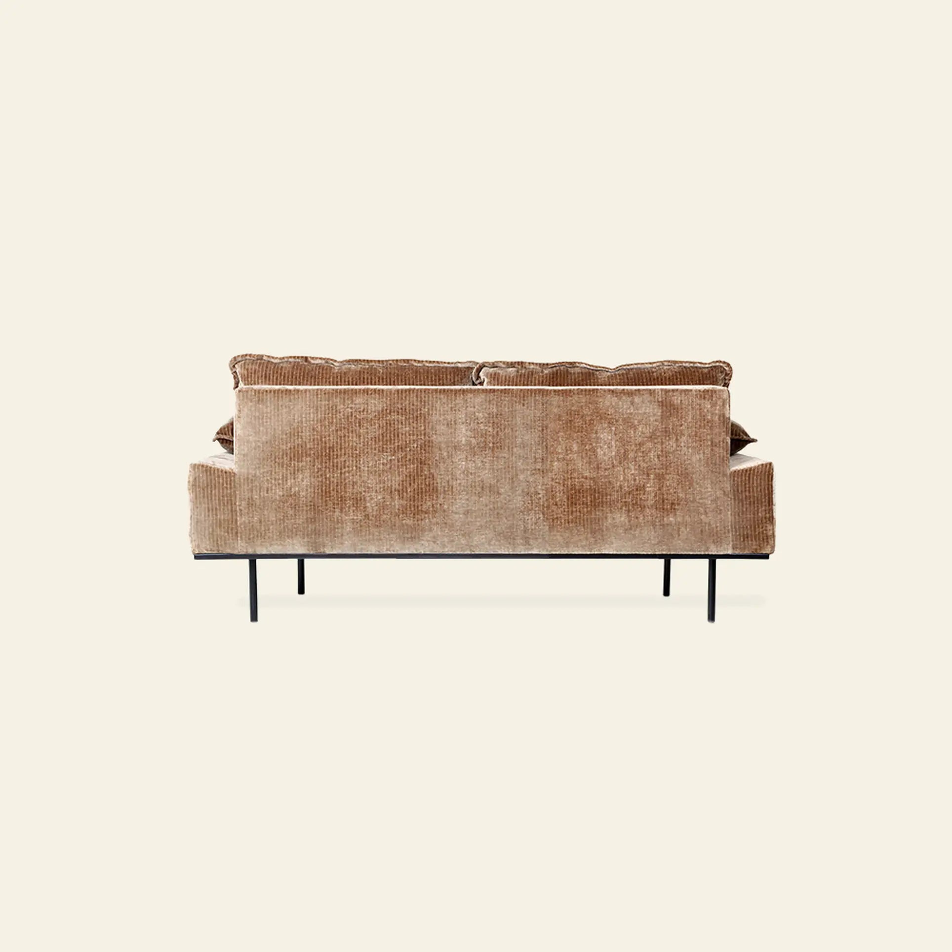 Hkliving Retro Sofa 2 Seats Velvet Corduroy Aged Gold