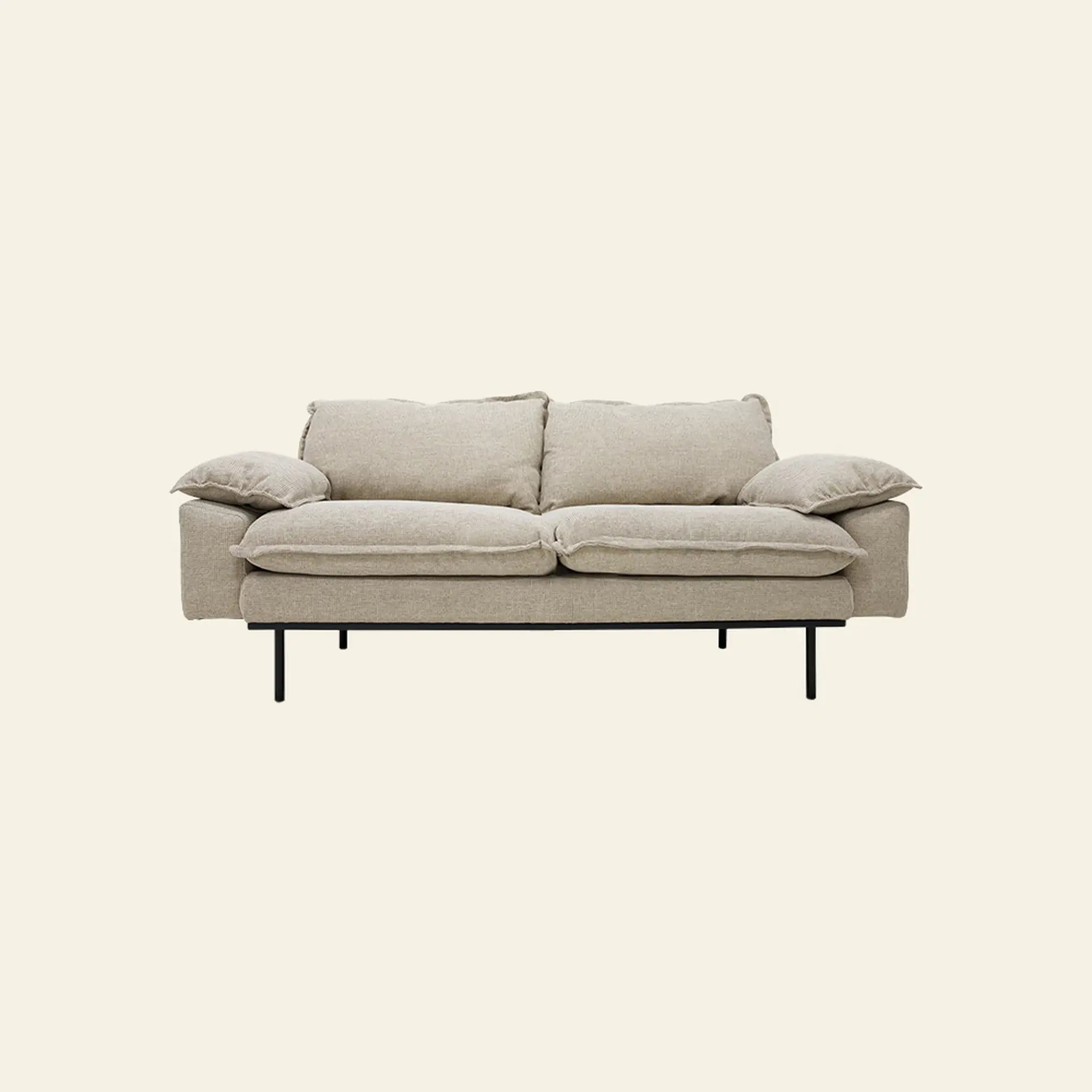 Hkliving Retro Sofa 2 Seats Wafer Cream