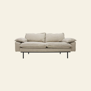 Hkliving Retro Sofa 2 Seats Wafer Cream