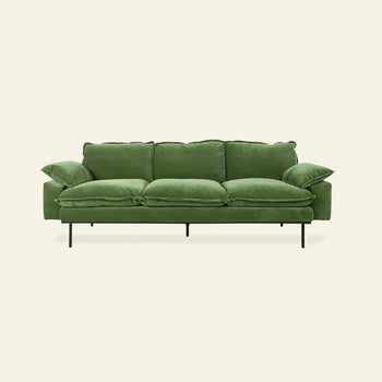 Hkliving Retro Sofa 3 Seats Royal Velvet Green